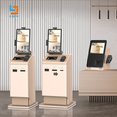 80mm Thermal Receipt Printer Self Service Kiosk With Optional Card Dispenser